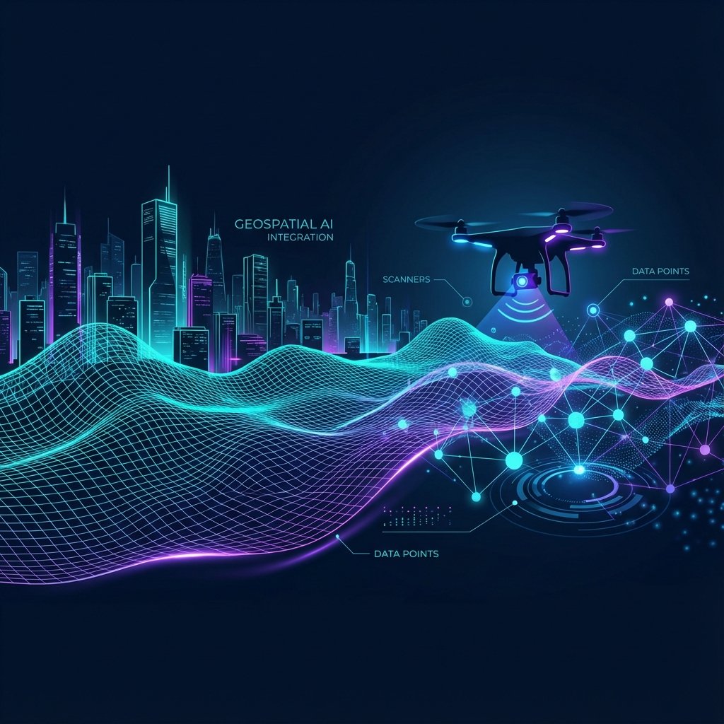 AI GIS Drone Background